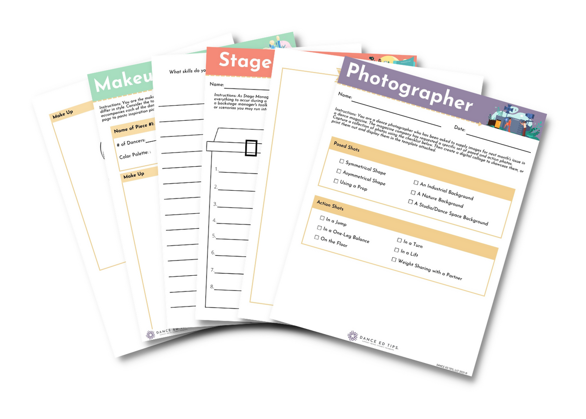 Careers in Dance Bundle for Middle/High School