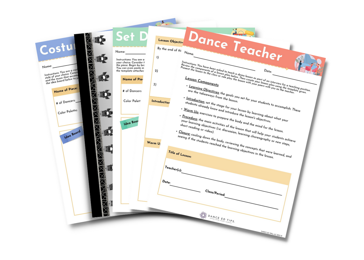 Careers in Dance Bundle for Middle/High School