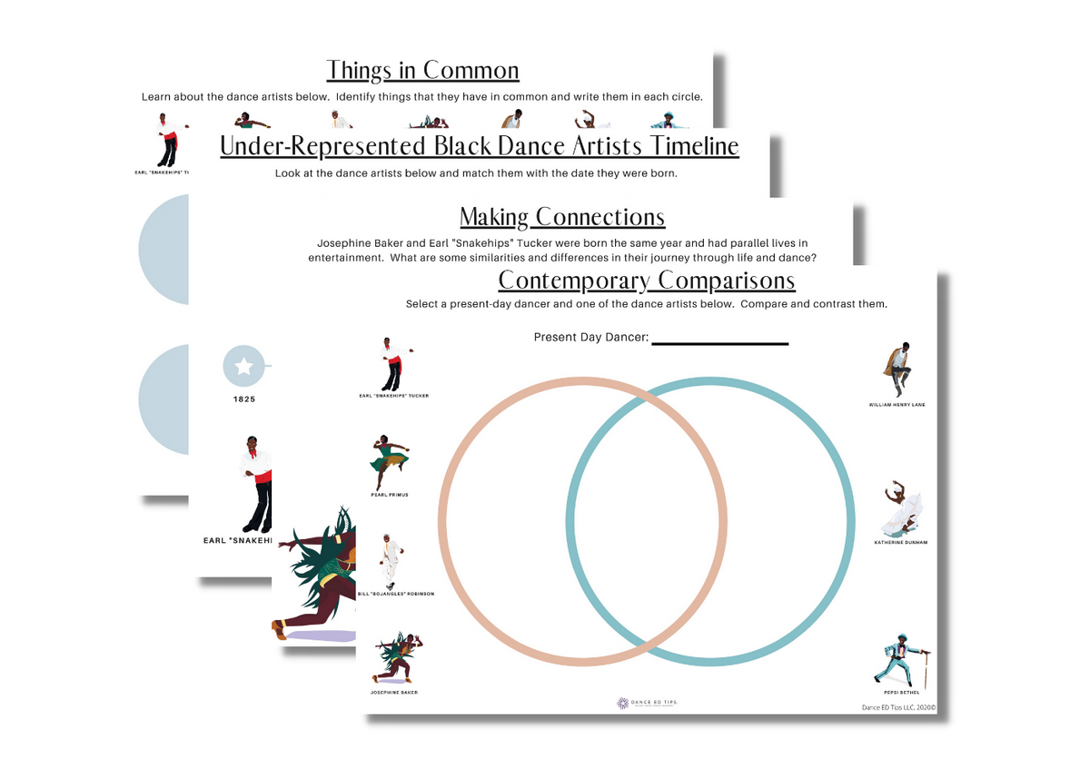 Black Dance Icons Bundle
